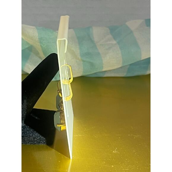 Catherine Popesco Pacific opal earrings Swarovski crystal and gold plated - Picture 6 of 6